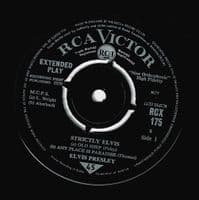 ELVIS PRESLEY Strictly Elvis EP Vinyl Record 7 Inch RCA Victor 1964 RCX 175 Small Silver Spot Label