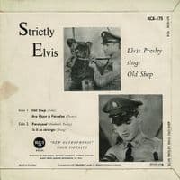 ELVIS PRESLEY Strictly Elvis EP Vinyl Record 7 Inch RCA Victor 1964 RCX 175 Small Silver Spot Label