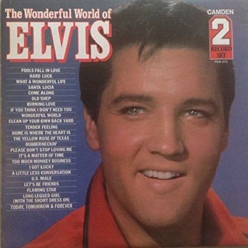ELVIS PRESLEY The Wonderful World Of Elvis Vinyl Record LP Camden 1981