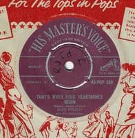 ELVIS PRESLEY WITH THE JORDANAIRES All Shook Up Vinyl Record 7 Inch HMV 1957 POP 359 UK Silver Print