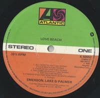 EMERSON, LAKE & PALMER (ELP) Love Beach Vinyl Record LP Atlantic 1978