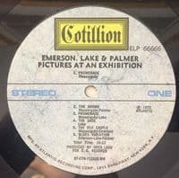EMERSON, LAKE & PALMER (ELP) Pictures At An Exhibition Vinyl Record LP US Cotillion 1972