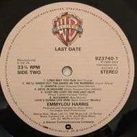 EMMYLOU HARRIS Last Date Vinyl Record LP Warner Bros. 1982
