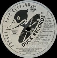 ERIC CLAPTON August Vinyl Record LP Duck 1986