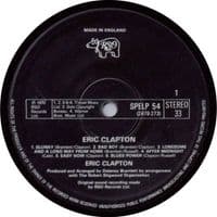 ERIC CLAPTON Eric Clapton Vinyl Record LP RSO