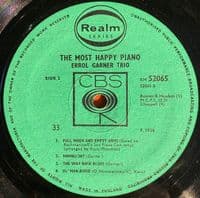 ERROLL GARNER TRIO The Most Happy Piano Vinyl Record LP CBS Realm