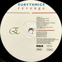 EURYTHMICS Revenge Vinyl Record LP RCA 1986