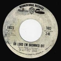 FACES Maybe I'm Amazed Vinyl Record 7 Inch US Warner Bros. 1971 White Label Promo 7483 Demo Single