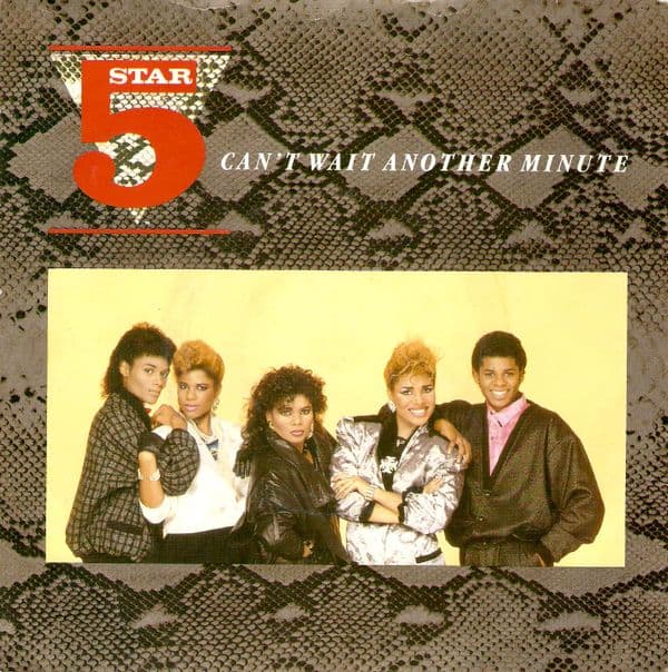 FIVE STAR (5 STAR) Can't Wait Another Minute Vinyl Record 7 Inch Tent 1986