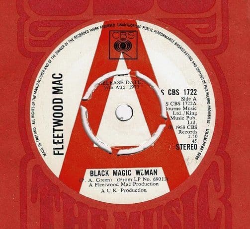 FLEETWOOD MAC Black Magic Woman Vinyl Record 7 Inch CBS 1973 Promo