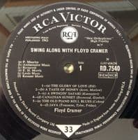 FLOYD CRAMER Swing Along With Floyd Cramer Vinyl Record LP RCA Victor 1963