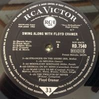 FLOYD CRAMER Swing Along With Floyd Cramer Vinyl Record LP RCA Victor 1963