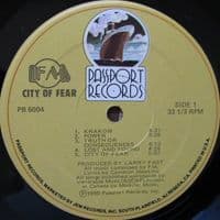 FM City Of Fear Vinyl Record LP US Passport 1980
