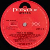 FOCUS Focus At The Rainbow Vinyl Record LP Polydor 1973