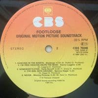 Footloose - Original Motion Picture Soundtrack Vinyl Record LP CBS 1984