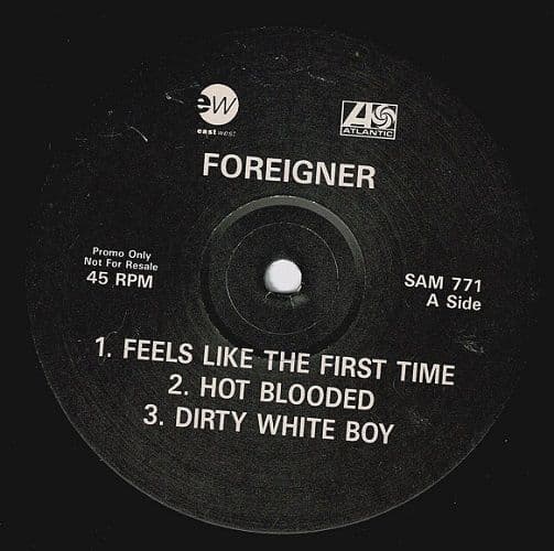 FOREIGNER Foreigner Vinyl Record 12 Inch Atlantic Promo