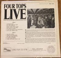 FOUR TOPS Four Tops Live! Vinyl Record LP Tamla Motown 1966
