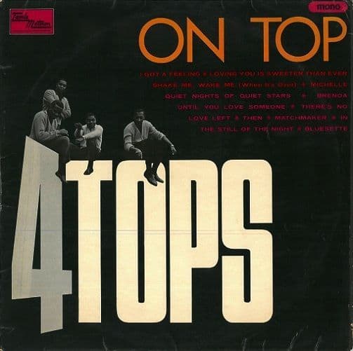 FOUR TOPS Four Tops On Top Vinyl Record LP Tamla Motown 1966