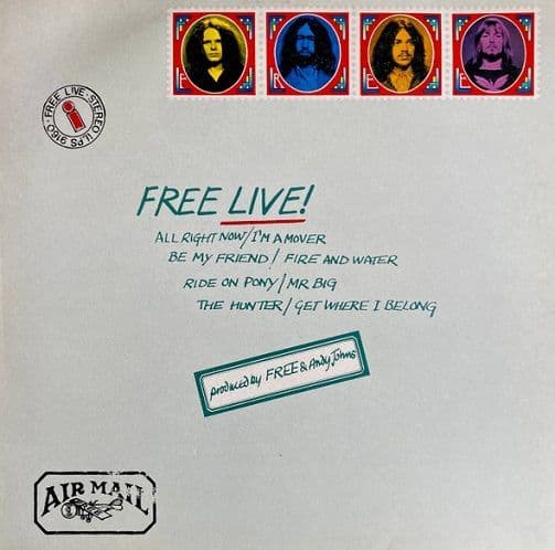 FREE Free Live Vinyl Record LP German Island 1977