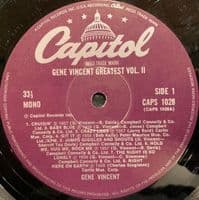 GENE VINCENT Greatest Vol. II Vinyl Record LP Capitol
