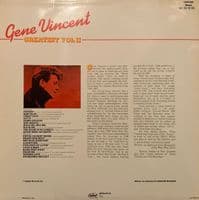 GENE VINCENT Greatest Vol. II Vinyl Record LP Capitol