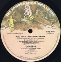 GENESIS ...And Then There Were Three... Vinyl Record LP Charisma 1978
