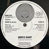 GENTLE GIANT Gentle Giant Vinyl Record LP German Vertigo Swirl 1970