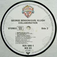 GEORGE BENSON / EARL KLUGH Collaboration Vinyl Record LP Warner Bros. 1987