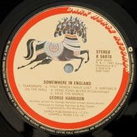 GEORGE HARRISON Somewhere In England Vinyl Record LP Dark Horse 1981