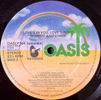 GIORGIO MORODER AND CHRIS BENNETT Love's In You, Love's In Me Vinyl Record LP Oasis 1978