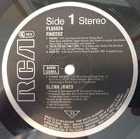 GLENN JONES Finesse Vinyl Record LP RCA 1984