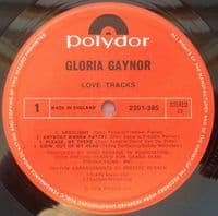GLORIA GAYNOR Love Tracks Vinyl Record LP Polydor 1978