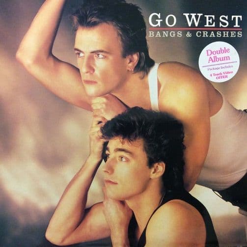 GO WEST Bangs And Crashes Vinyl Record LP Chrysalis 1986