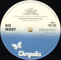 GO WEST Go West Vinyl Record LP Chrysalis 1985