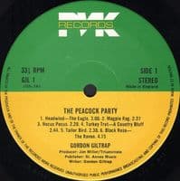 GORDON GILTRAP The Peacock Party Vinyl Record LP PVK 1979