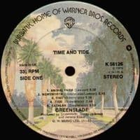GREENSLADE Time And Tide Vinyl Record LP Warner Bros. 1975.