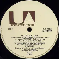 HAWKWIND In Search Of Space Vinyl Record LP United Artists 1971 Rare UK 1st Press Gimmix Sleeve A1U