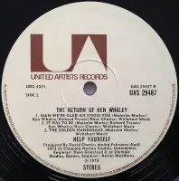 HELP YOURSELF The Return Of Ken Whaley Vinyl Record LP United Artists 1973 Rare UK 1st Press A1U/B1U