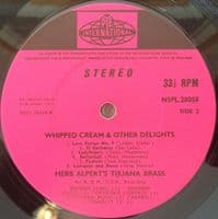 HERB ALPERT'S TIJUANA BRASS Whipped Cream & Other Delights Vinyl Record LP A&M 1965