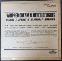 HERB ALPERT'S TIJUANA BRASS Whipped Cream & Other Delights Vinyl Record LP A&M 1965