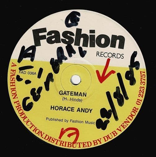 HORACE ANDY Gateman Vinyl Record 12 Inch Fashion 1985