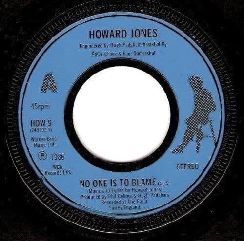 HOWARD JONES No One Is To Blame Vinyl Record 7 Inch WEA 1986