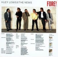 HUEY LEWIS AND THE NEWS Fore! Vinyl Record LP Chrysalis 1986