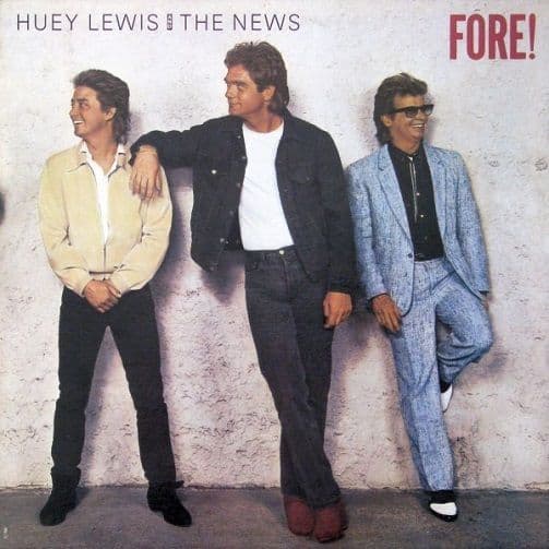 HUEY LEWIS AND THE NEWS Fore! Vinyl Record LP Chrysalis 1986