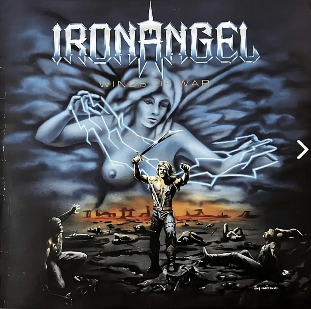 IRON ANGEL Winds Of War Vinyl Record LP Banzai 1986 Scarce Canadian Pressing SNB Mastered