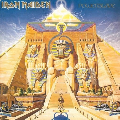 IRON MAIDEN Powerslave Vinyl Record LP EMI 1984