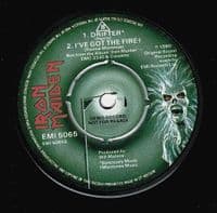 IRON MAIDEN Sanctuary Vinyl Record 7 Inch EMI 1980 A Label Demo Pressing Single Censored Pic Sleeve