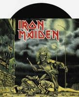 IRON MAIDEN Sanctuary Vinyl Record 7 Inch EMI 1980 A Label Demo Pressing Single Censored Pic Sleeve