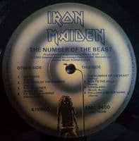 IRON MAIDEN The Number Of The Beast Vinyl Record LP EMI 1982