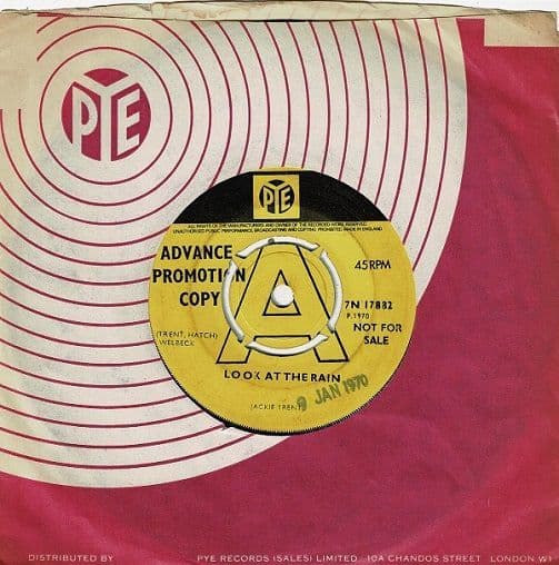 JACKIE TRENT Look At The Rain Vinyl Record 7 Inch Pye 1970 UK A Label Promo Press 7N 17882 Original